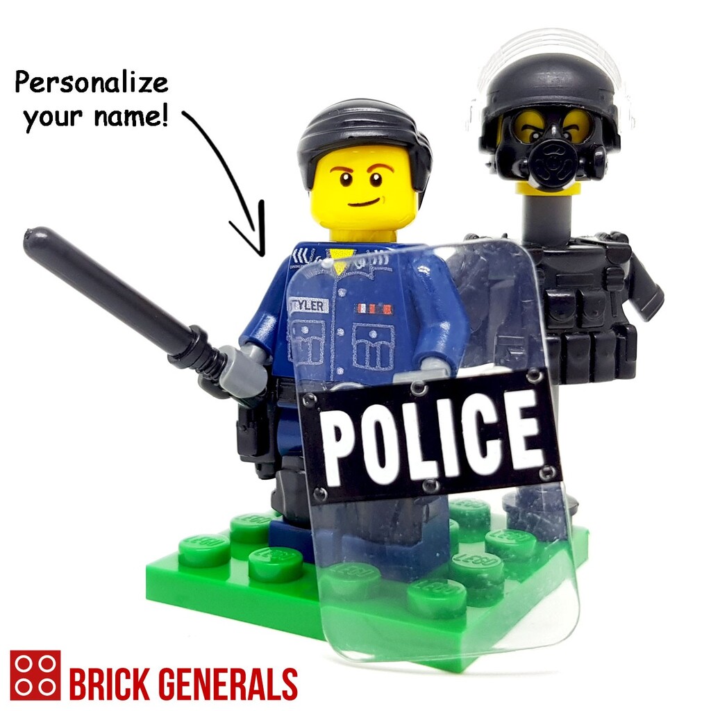 Lego Custom Minifig Singapore Home Team Police Force Riot Police