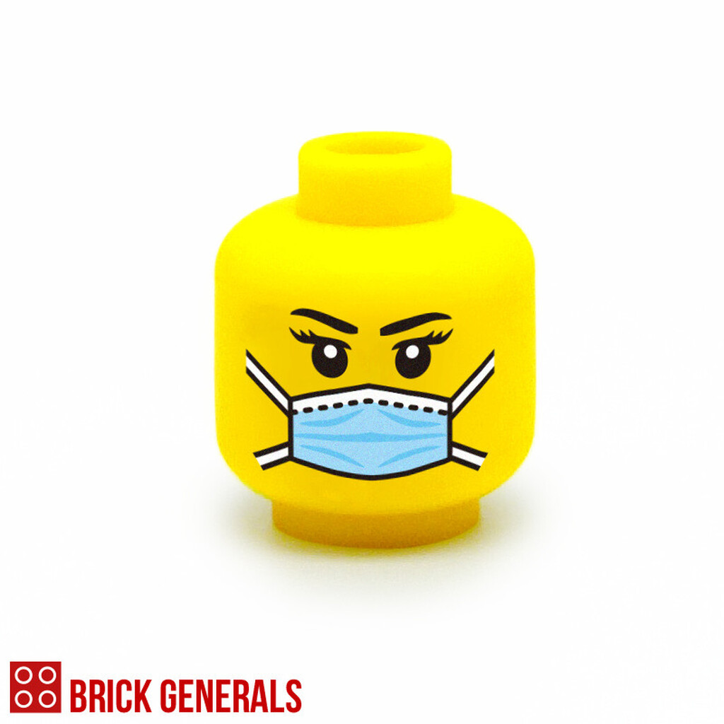 Minifig Heads and Faces Accessory - Brick Generals