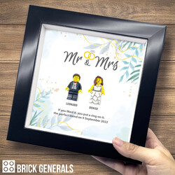 Wedding Lego Minifigure 3D Frames