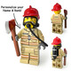 Custom Minifig SCDF Firefighter (New)