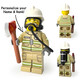 Custom Minifig SCDF Firefighter (New)