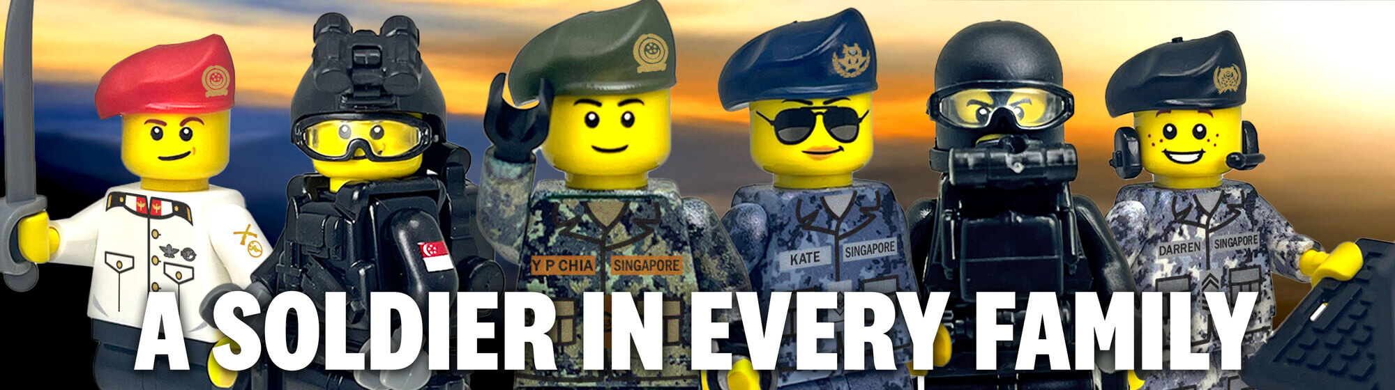 Custom Singapore Armed Forces Minifigures 